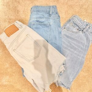 Jorts Bundle - 3 for $15! Pacsun (1) & SHEIN (2) in sizes 24/25/26 (XS/S)